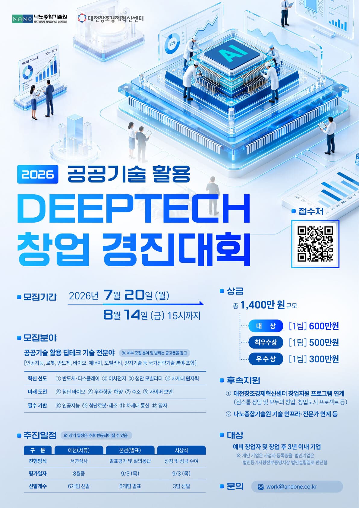 2026 공공기술 활용 딥테크 창업 경진대회 공고 이미지